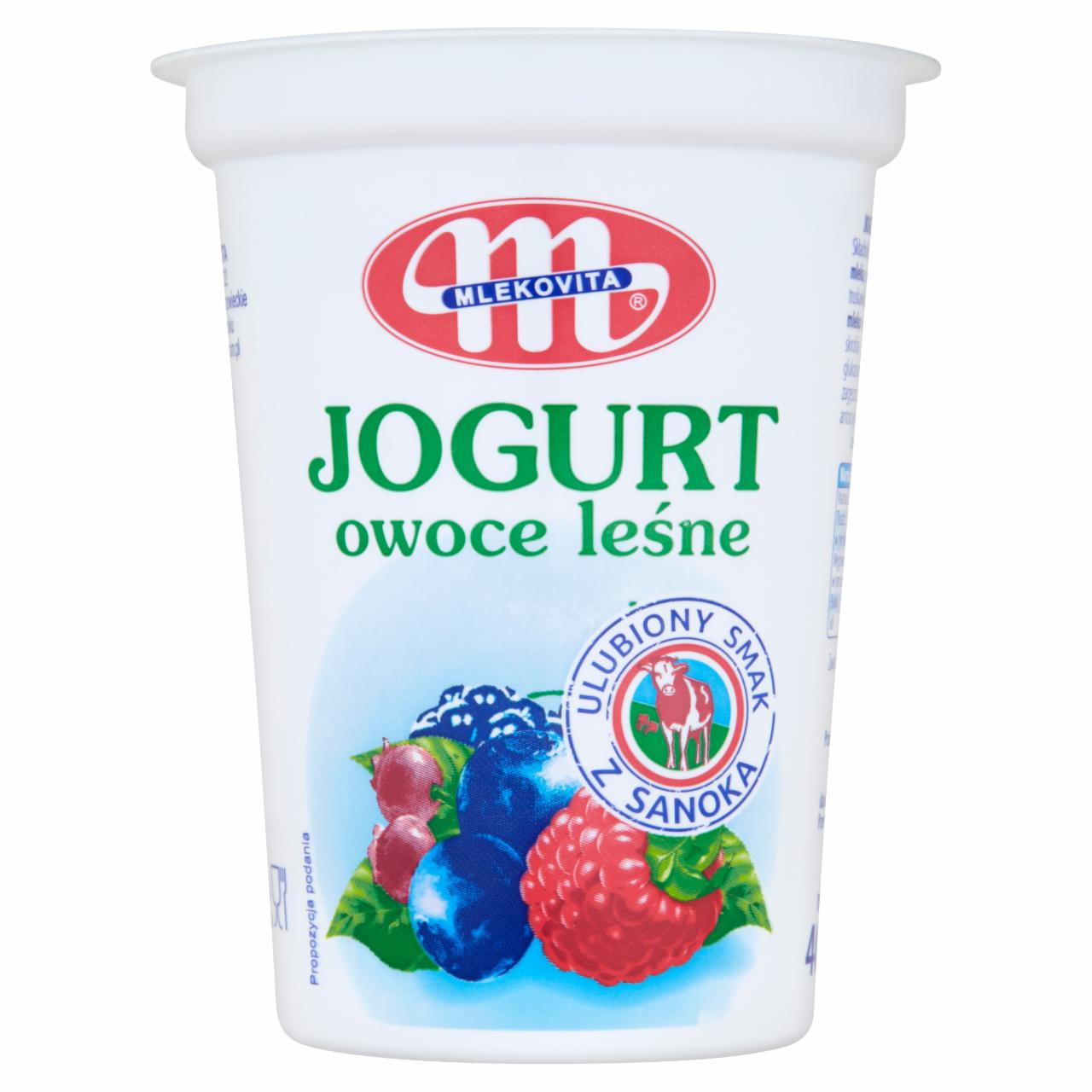 Zdjęcia - Mlekovita Jogurt owoce leśne 400 g