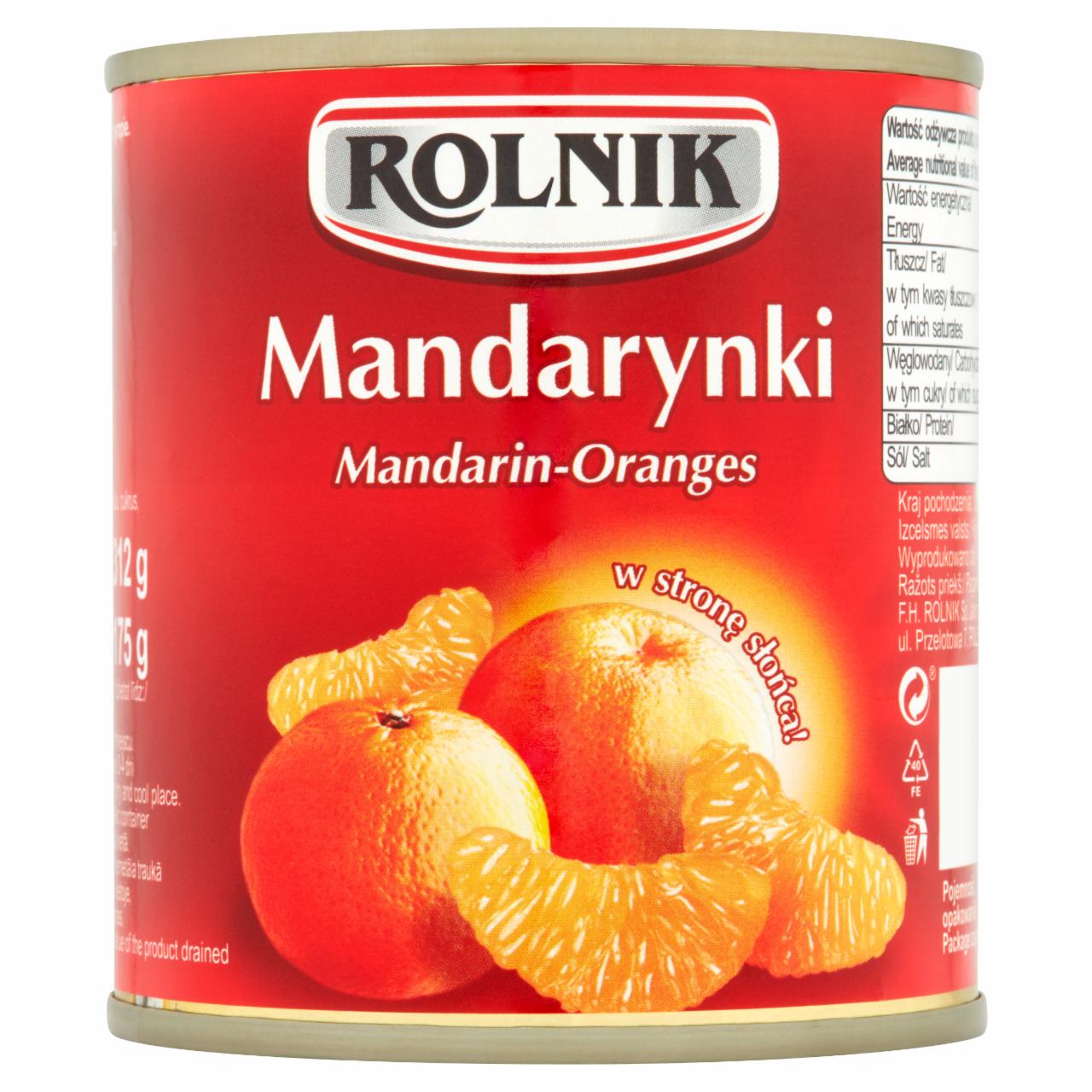 Zdjęcia - Rolnik Mandarynki 312 g