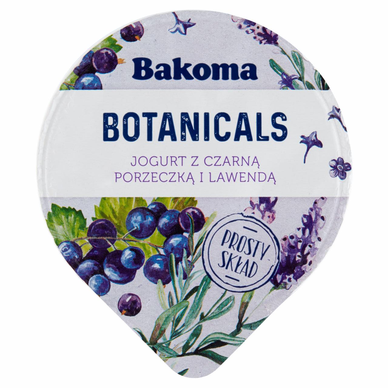 Zdjęcia - Bakoma Botanicals Jogurt z czarną porzeczką i lawendą 140 g