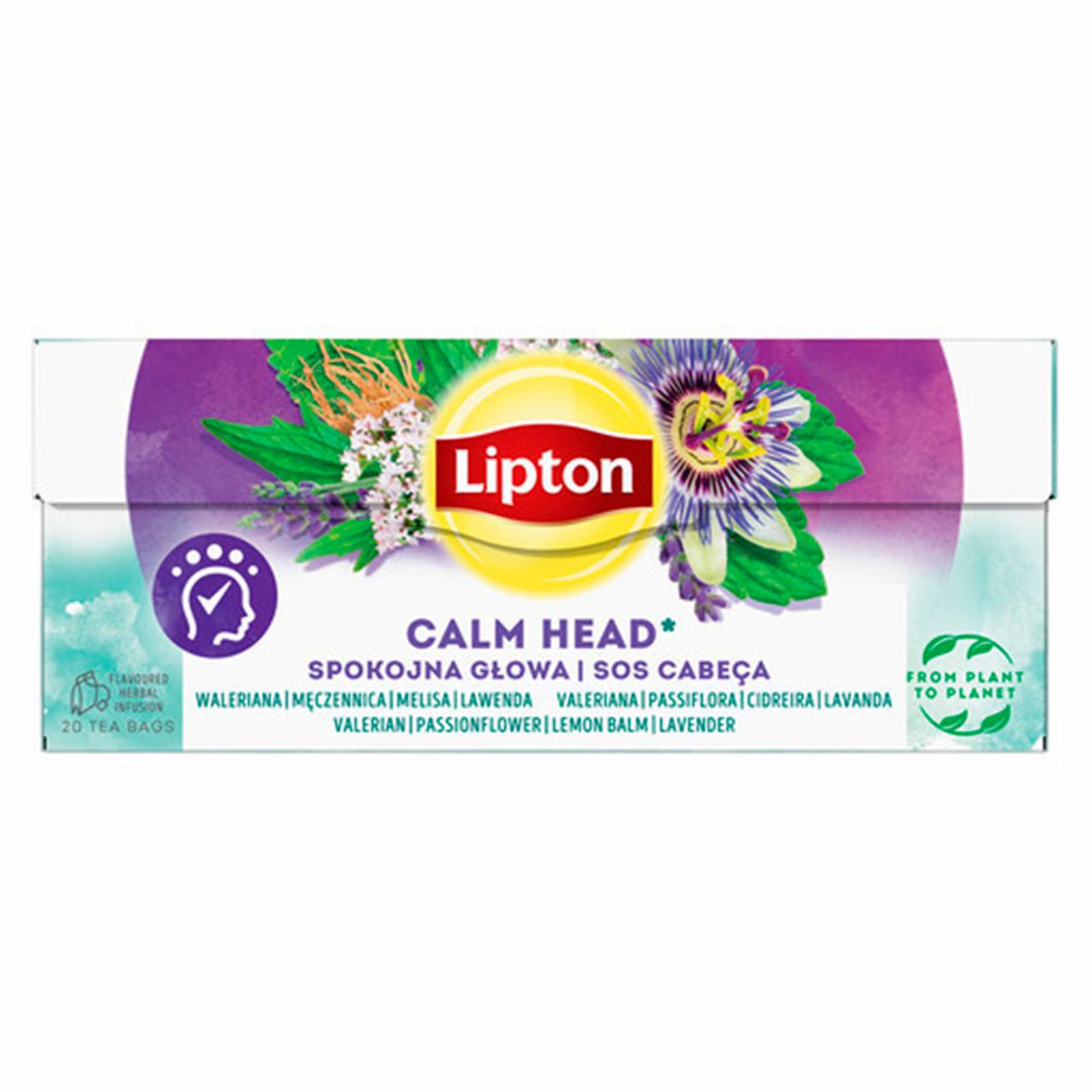 Zdjęcia - Lipton Herbatka ziołowa z naturalnym aromatem spokojna głowa 26 g (20 torebek)