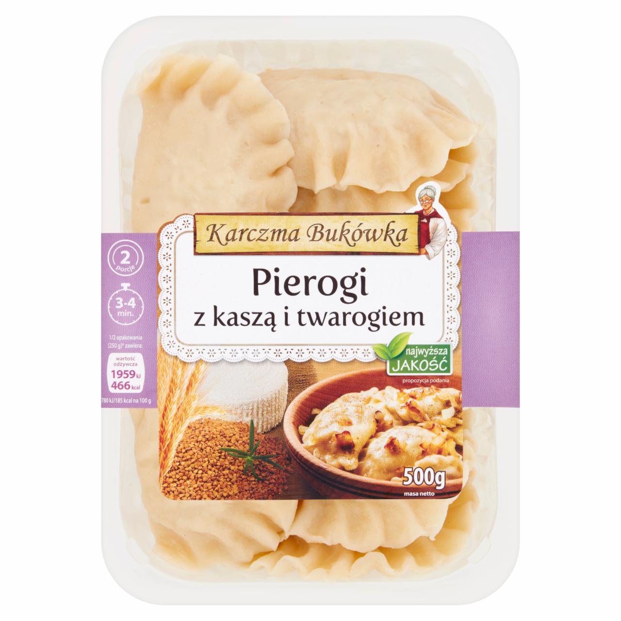 Zdjęcia - Karczma Bukówka Pierogi z kaszą i twarogiem 500 g