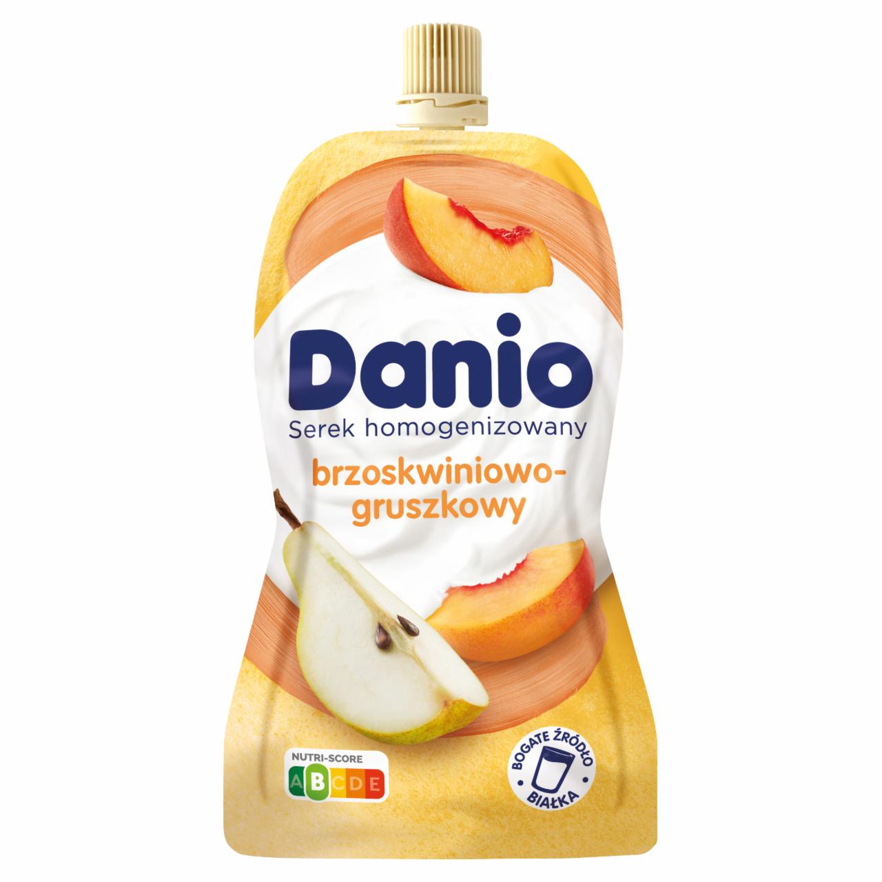 Zdjęcia - Danio Serek homogenizowany brzoskwiniowo-gruszkowy 140 g