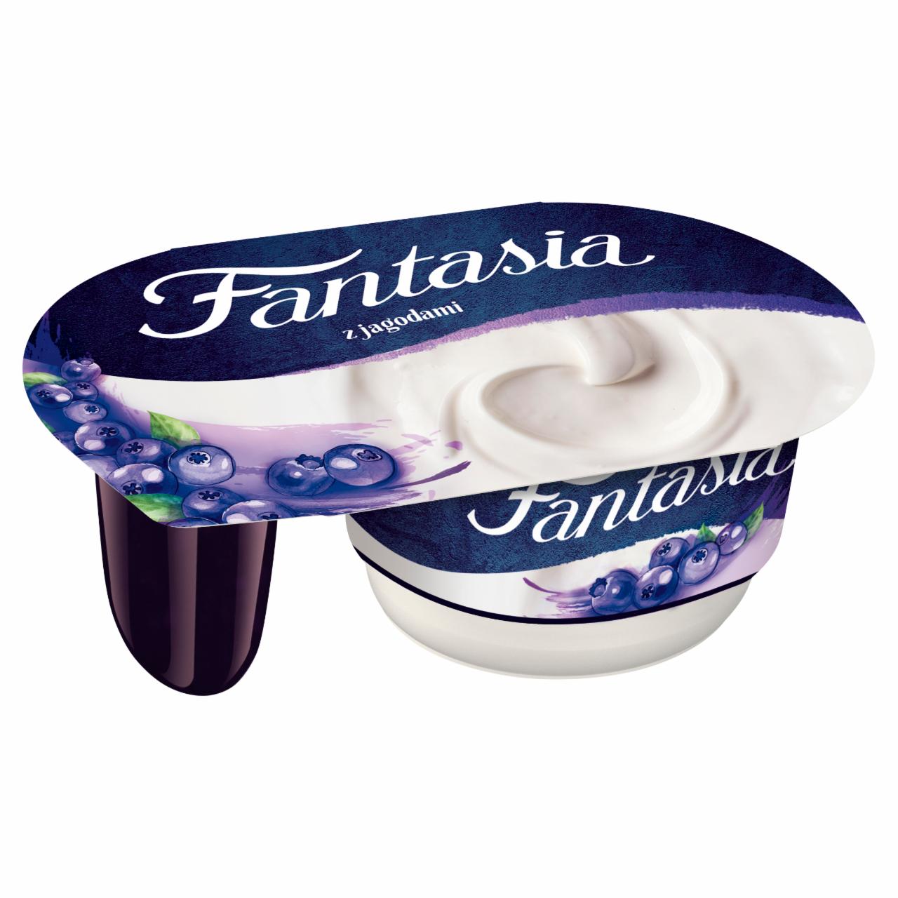 Zdjęcia - Fantasia Jogurt kremowy z jagodami 118 g