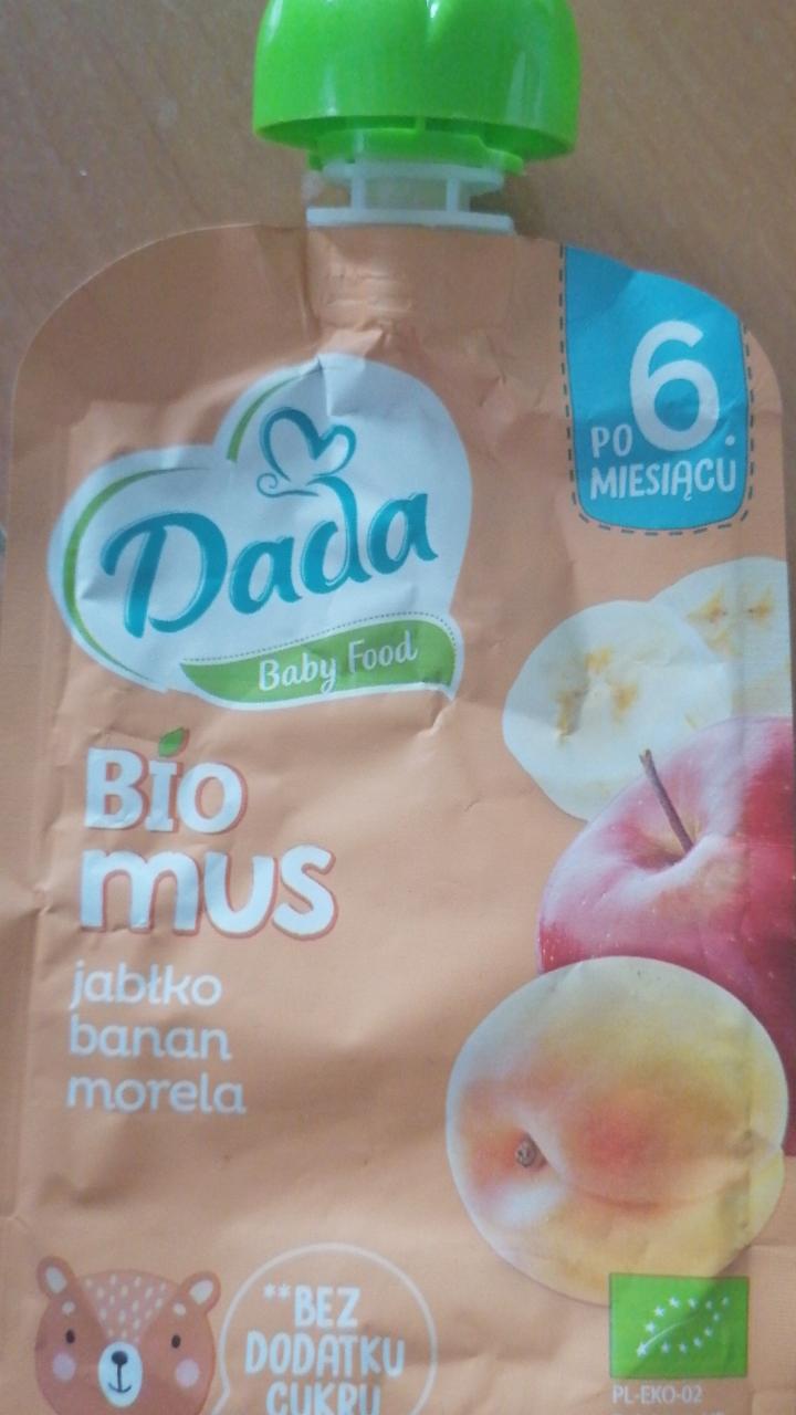 Zdjęcia - Bio mus jabłko banan morela Dada