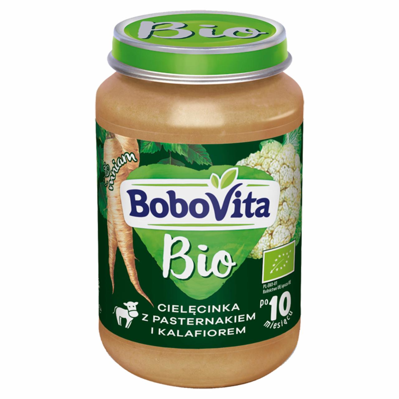 Zdjęcia - BoboVita Bio Cielęcinka z pasternakiem i kalafiorem po 10 miesiącu 190 g