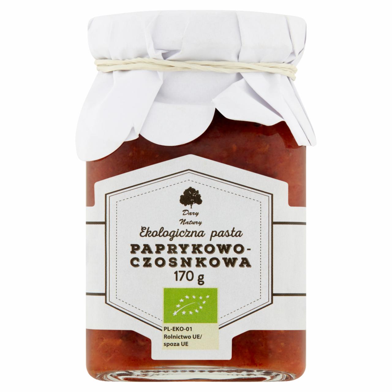 Zdjęcia - Dary Natury Ekologiczna pasta paprykowo-czosnkowa 170 g