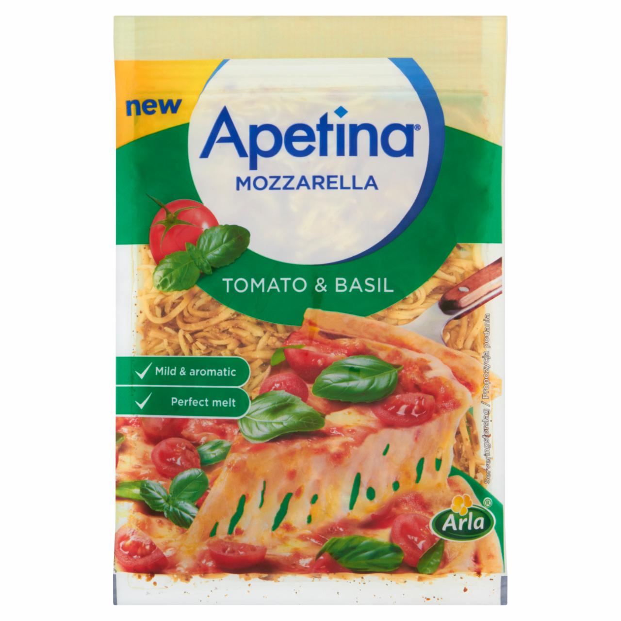 Zdjęcia - Arla Apetina Mozzarella z pomidorami i bazylią 175 g