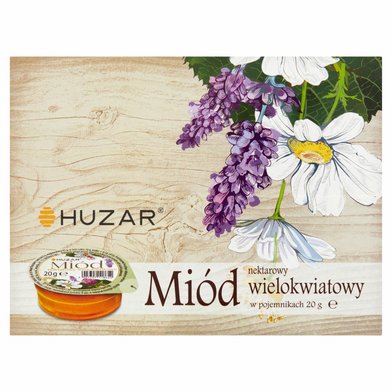 Zdjęcia - Huzar Miód nektarowy wielokwiatowy 1,2 kg (60 x 20 g)