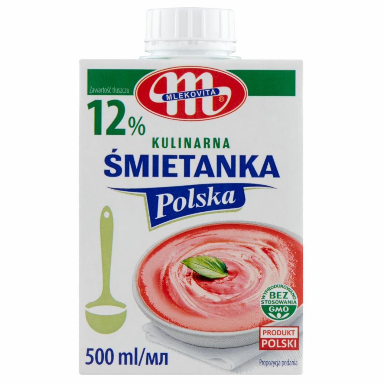 Zdjęcia - Śmietanka polska kulinarna 12 % Mlekovita