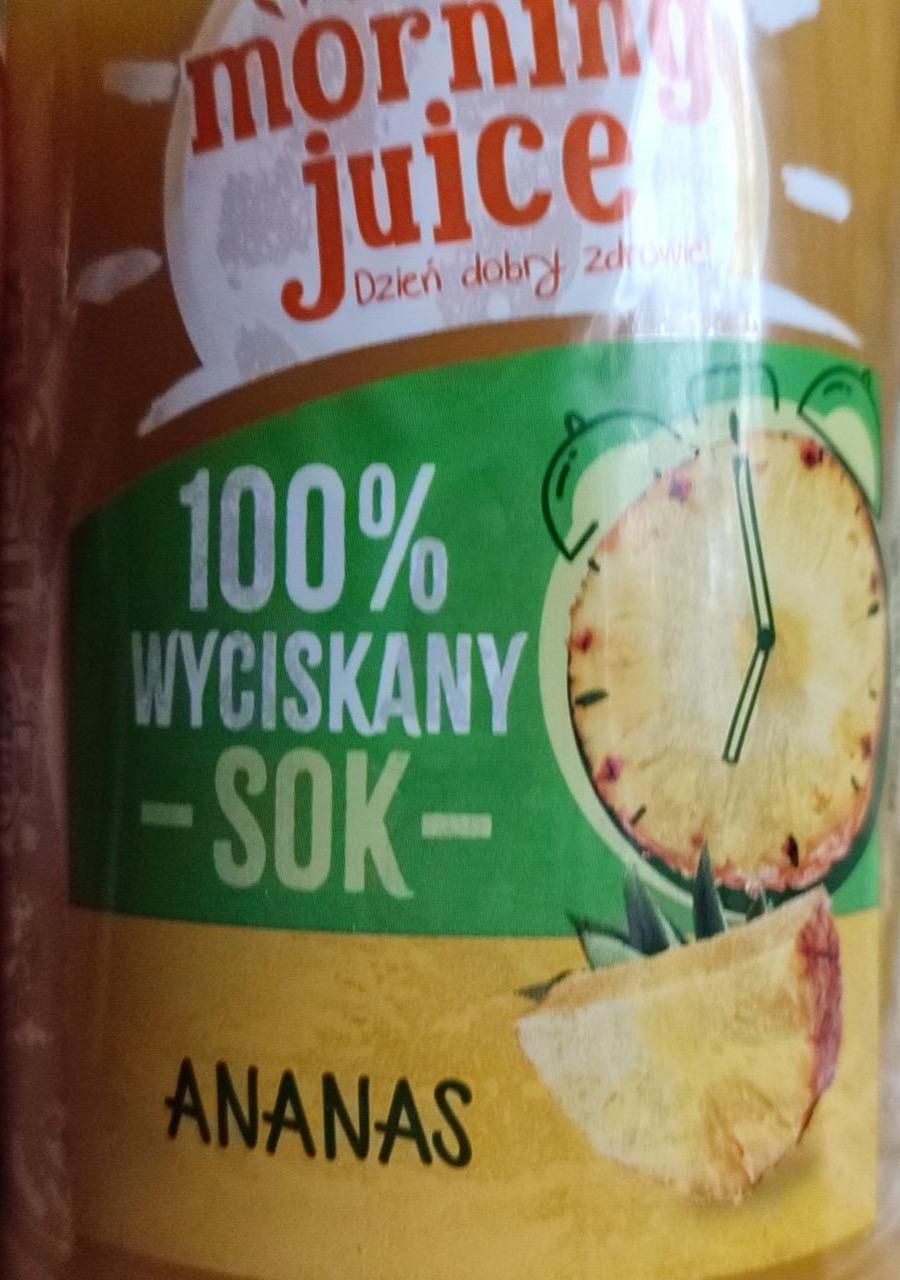 Zdjęcia - Morning Juice Sok 100 % wyciskany ananas 900 ml