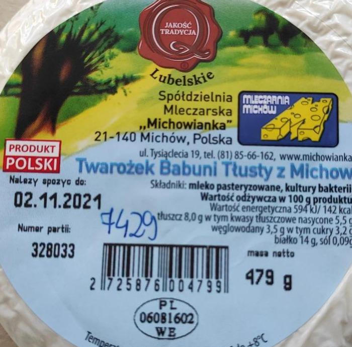 Zdjęcia - Twarożek Babuni Tłusty Michowianka