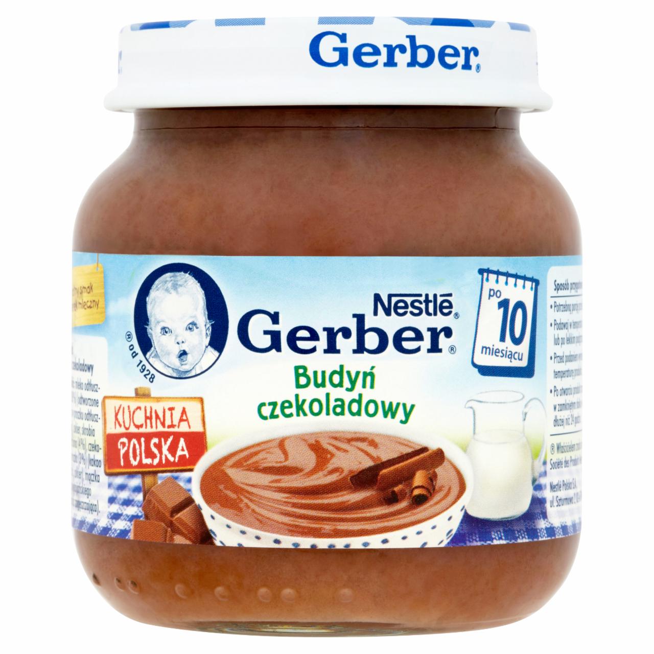 Zdjęcia - Gerber Kuchnia Polska Budyń czekoladowy po 10 miesiącu 125 g