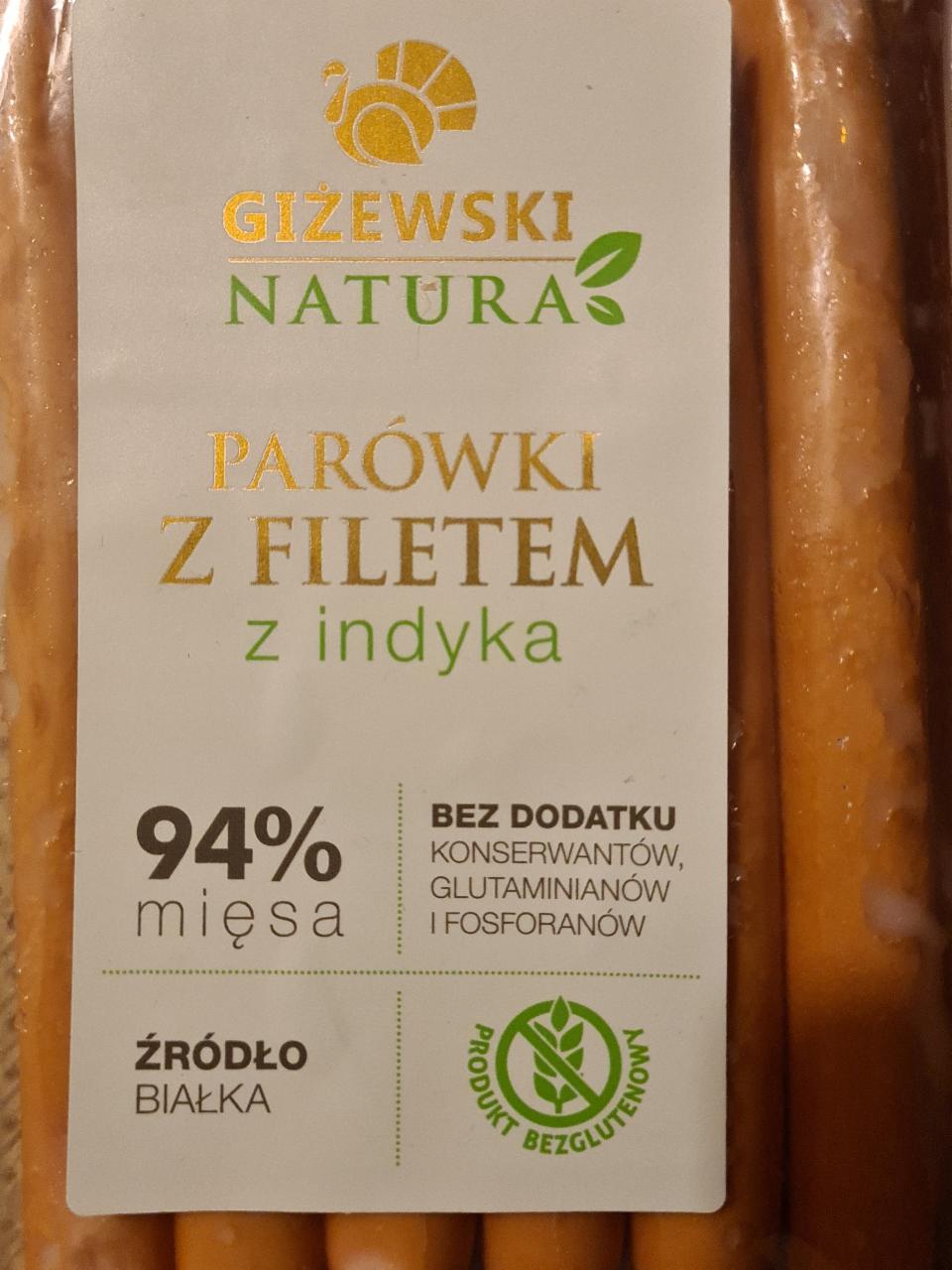 Zdjęcia - Parówki z filetem z indyka Giżewski natura