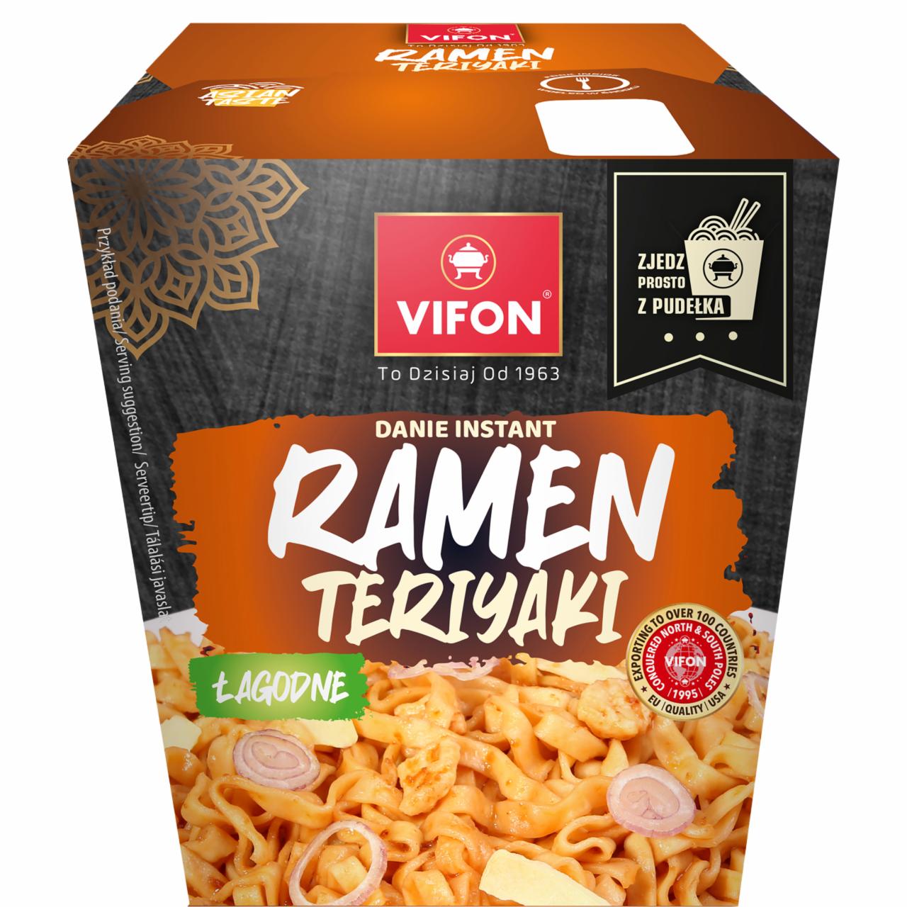 Zdjęcia - Vifon Ramen Teriyaki Danie błyskawiczne z nudlami 85 g