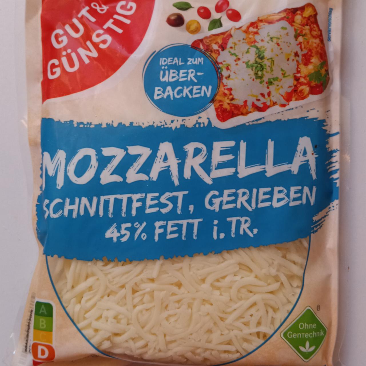 Zdjęcia - Mozarella schnittfest gerieben Gut & Gunsting