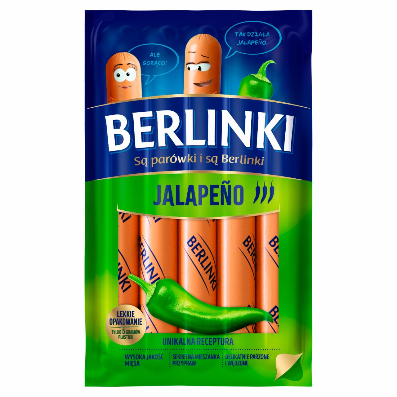 Zdjęcia - Parówki jalapeño 250 g Berlinki