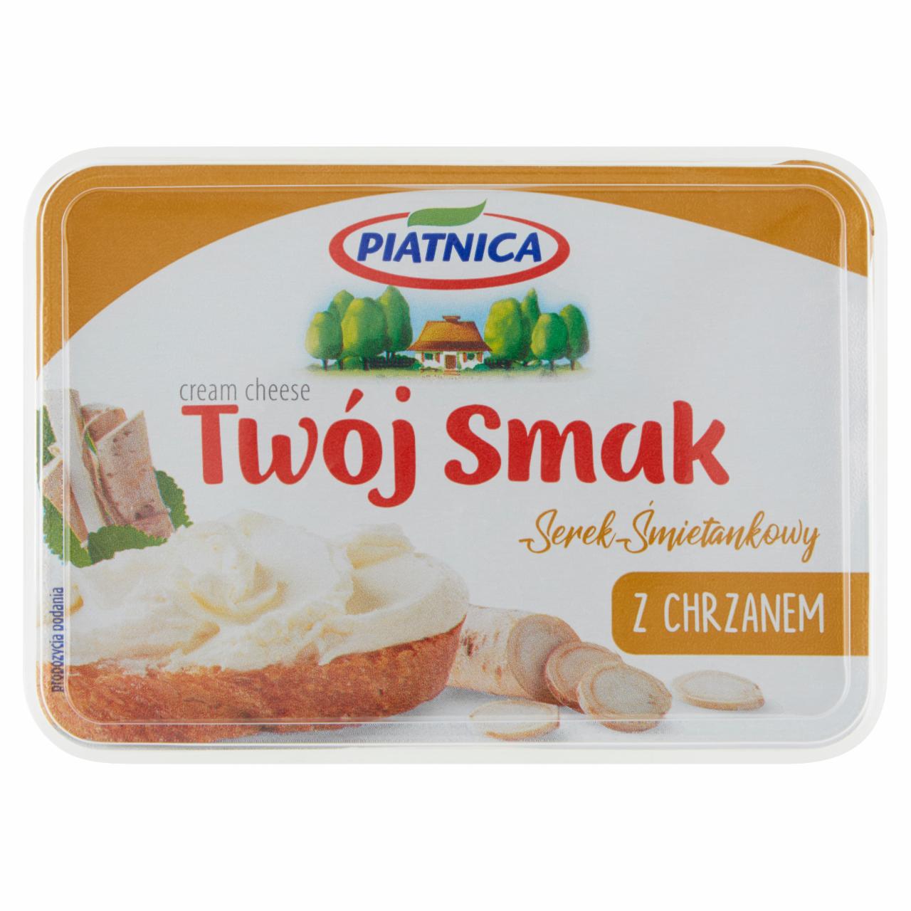 Zdjęcia - Piątnica Twój Smak Serek śmietankowy z chrzanem 135 g