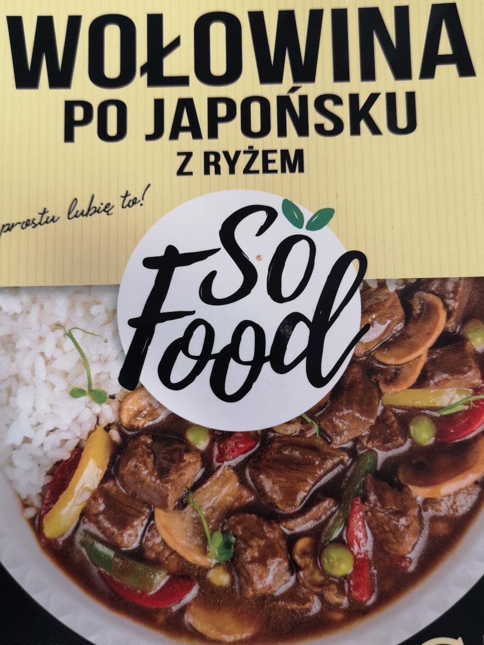 Zdjęcia - So Food Kuchnia Premium Wołowina po japońsku z ryżem 330 g