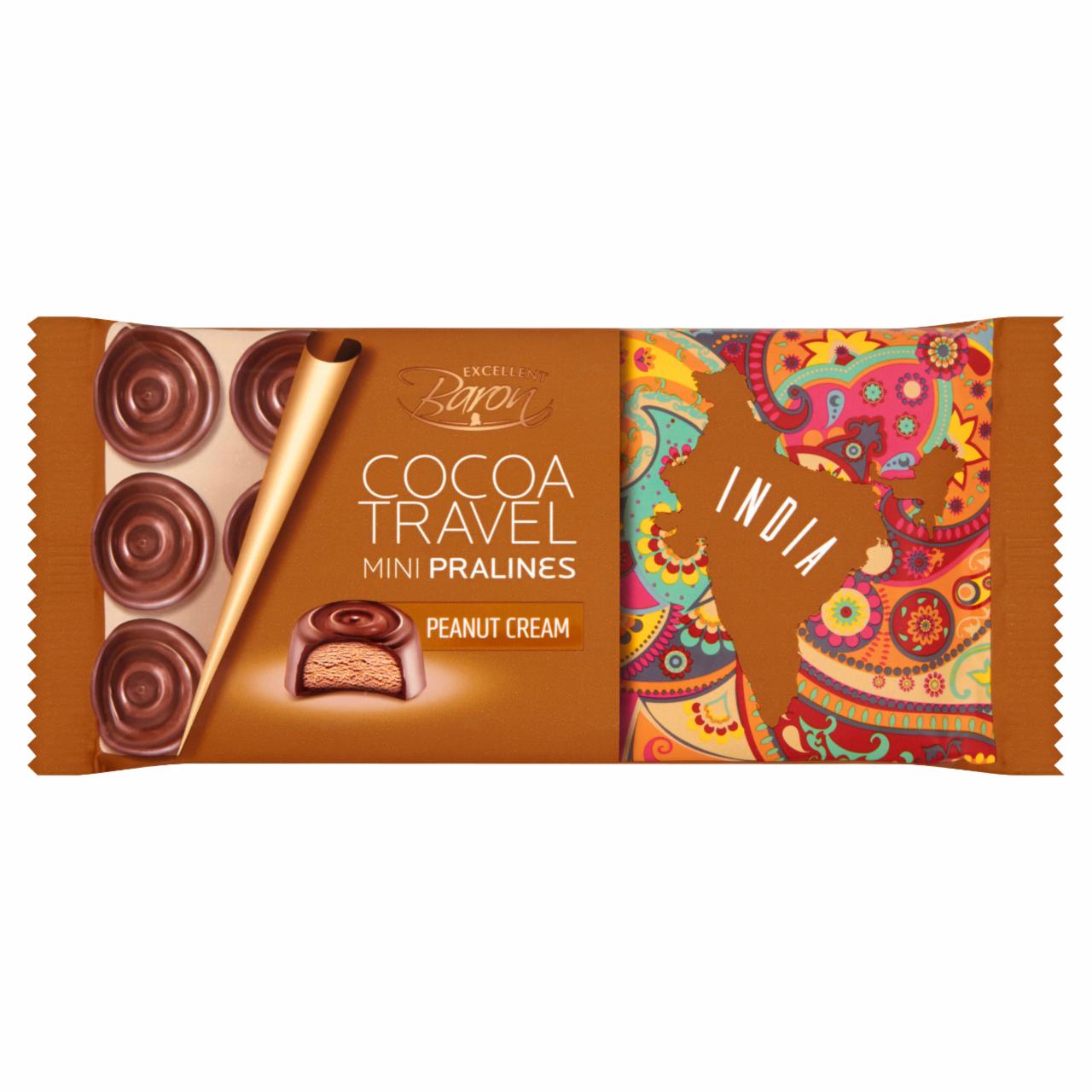 Zdjęcia - Cocoa Travel India Czekolada mleczna z nadzieniem arachidowym 100 g Excellent Baron