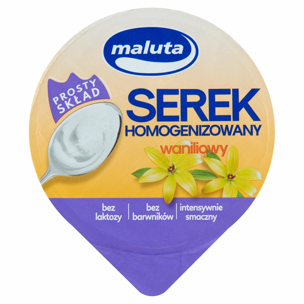 Zdjęcia - Maluta Serek homogenizowany waniliowy bez laktozy 200 g