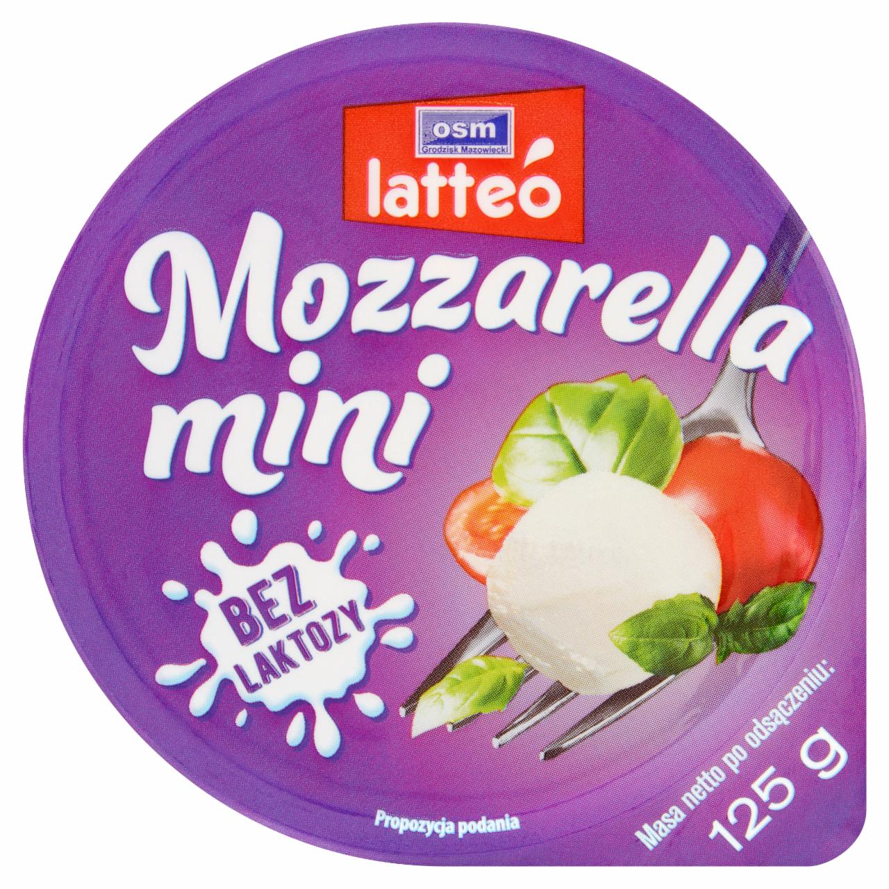 Zdjęcia - OSM Grodzisk Mazowiecki latteó Mozzarella mini bez laktozy 125 g