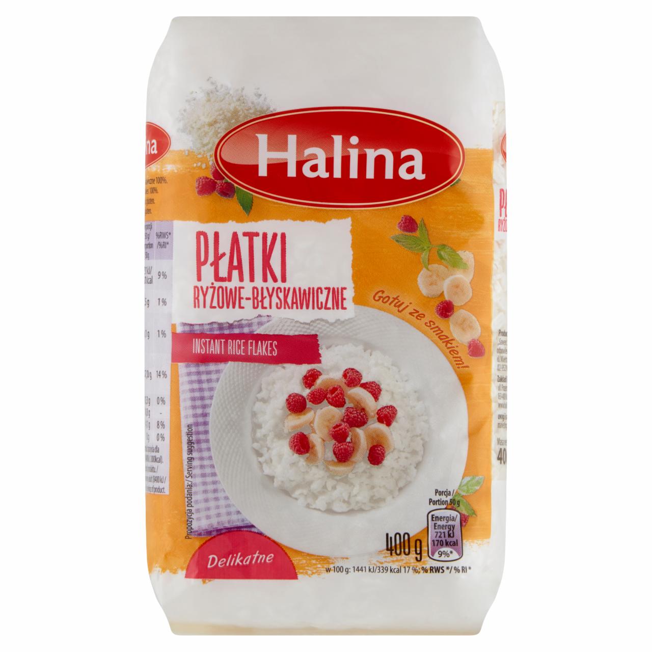 Zdjęcia - Halina Płatki ryżowe błyskawiczne 400 g