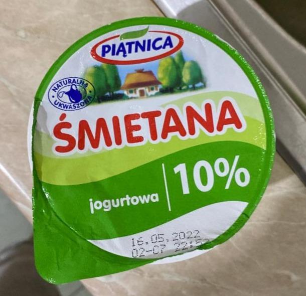 Zdjęcia - Śmietana jogurtowa 10% Piątnica