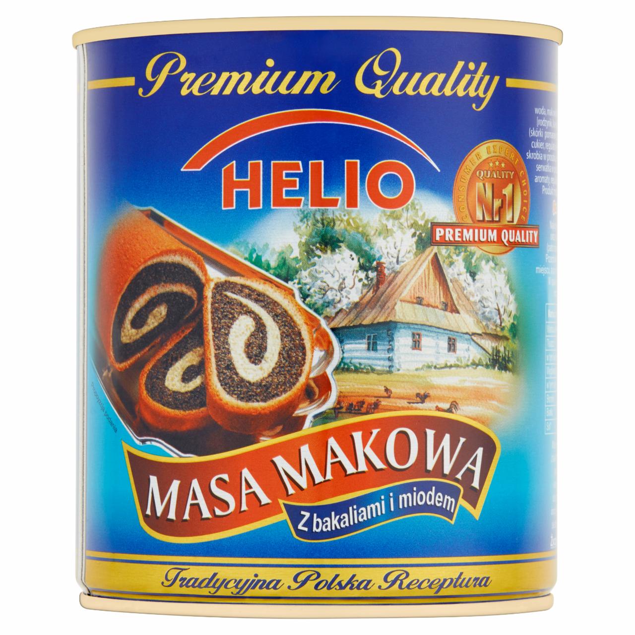 Zdjęcia - Helio Masa makowa z bakaliami i miodem 850 g