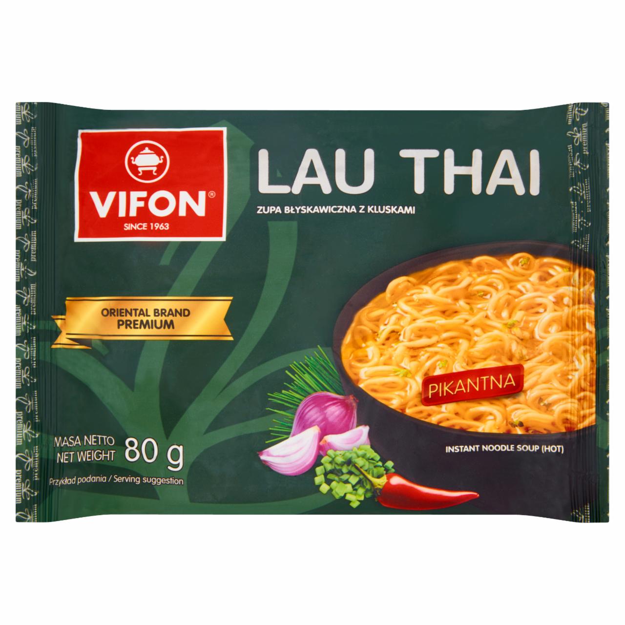 Zdjęcia - Lau thai zupa błyskawiczna z kluskami pikantna Vifon