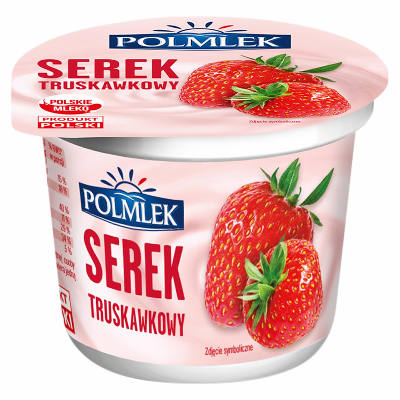 Zdjęcia - Polmlek Serek truskawkowy 250 g