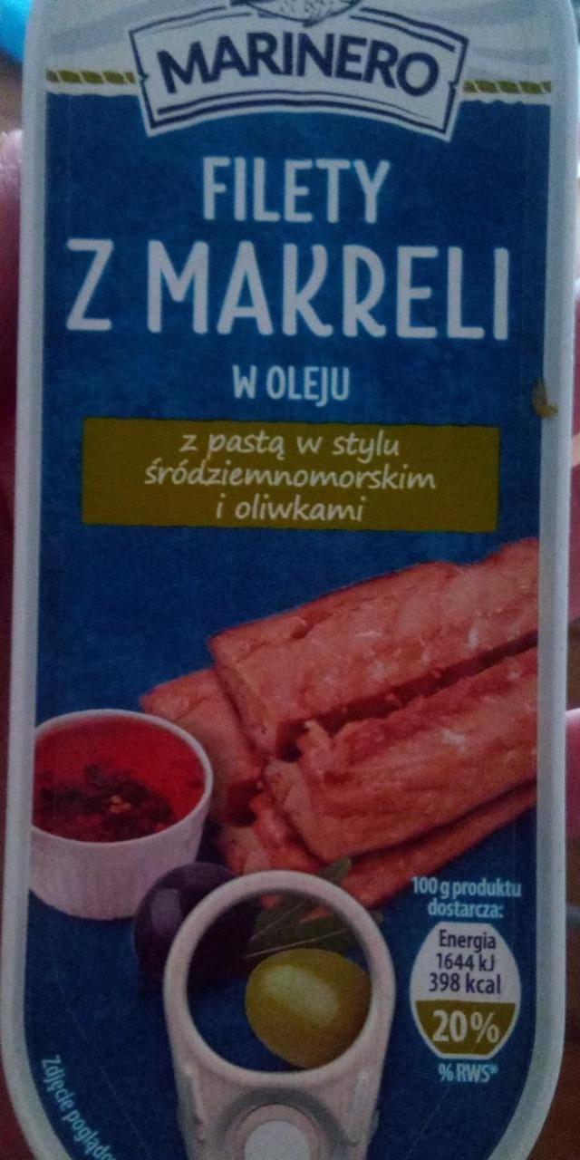 Zdjęcia - Filety z makreli w oleju z pastą w stylu śródziemnomorskim i oliwkami Marinero