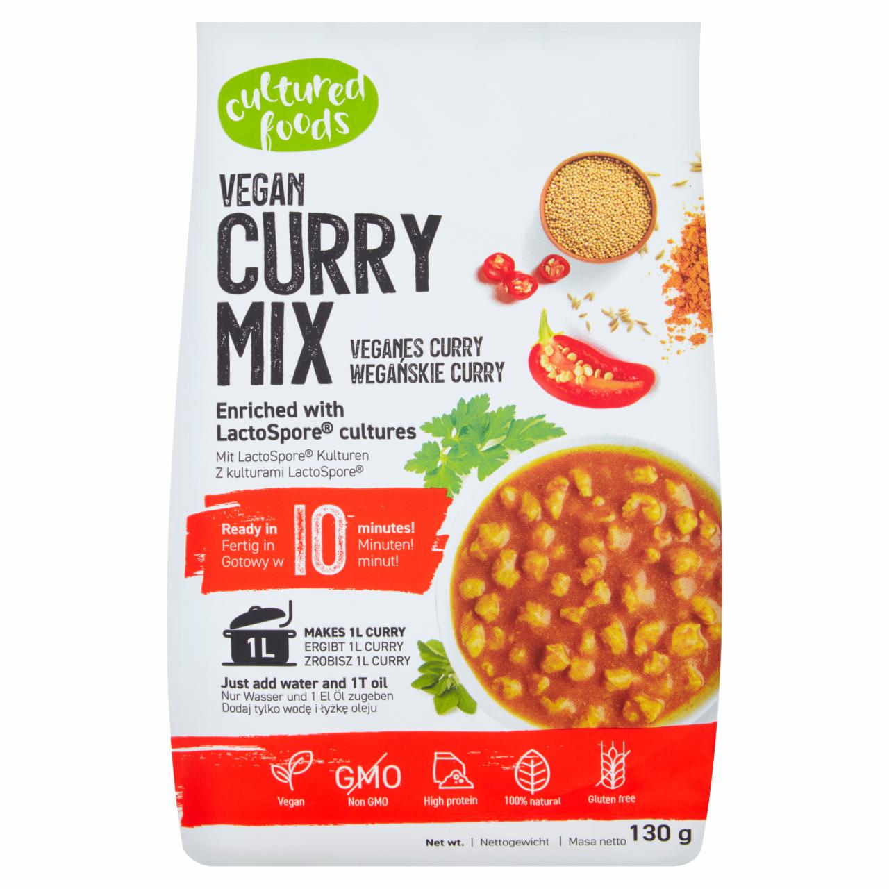 Zdjęcia - Cultured Foods Wegańskie curry 130 g