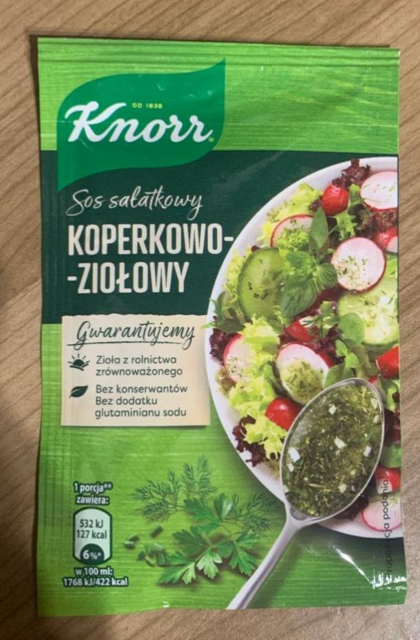 Zdjęcia - Knorr Sos sałatkowy koperkowo-ziołowy 9 g