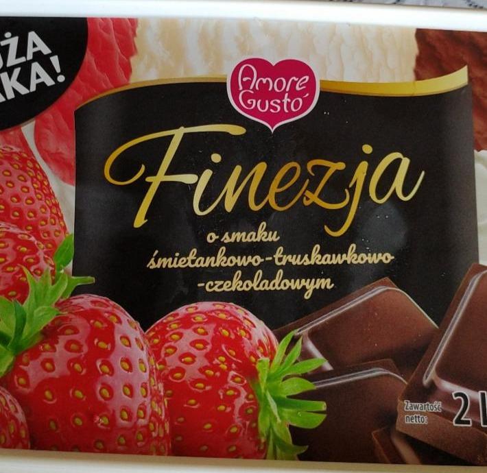 Zdjęcia - lody finezja śmietankowo truskawkowo czekoladowe amore gusto