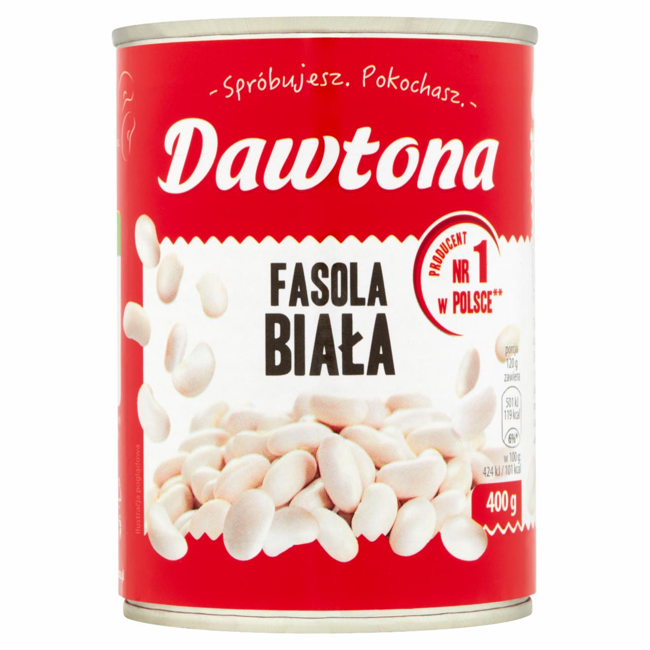 Zdjęcia - Dawtona Fasola biała 400 g