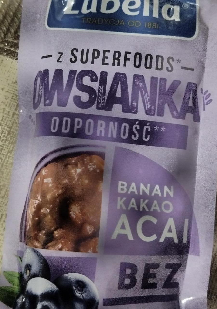 Zdjęcia - Owsianka odporność banan kakao acai Lubella