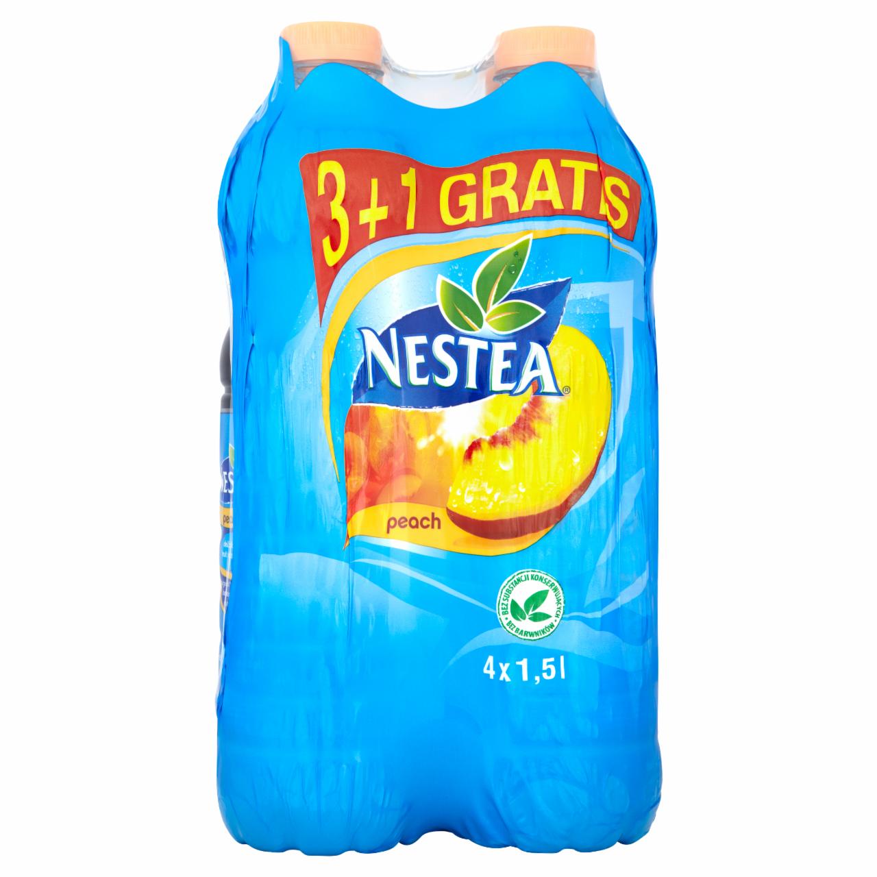 Zdjęcia - Nestea peach Napój herbaciany 4 x 1,5 l