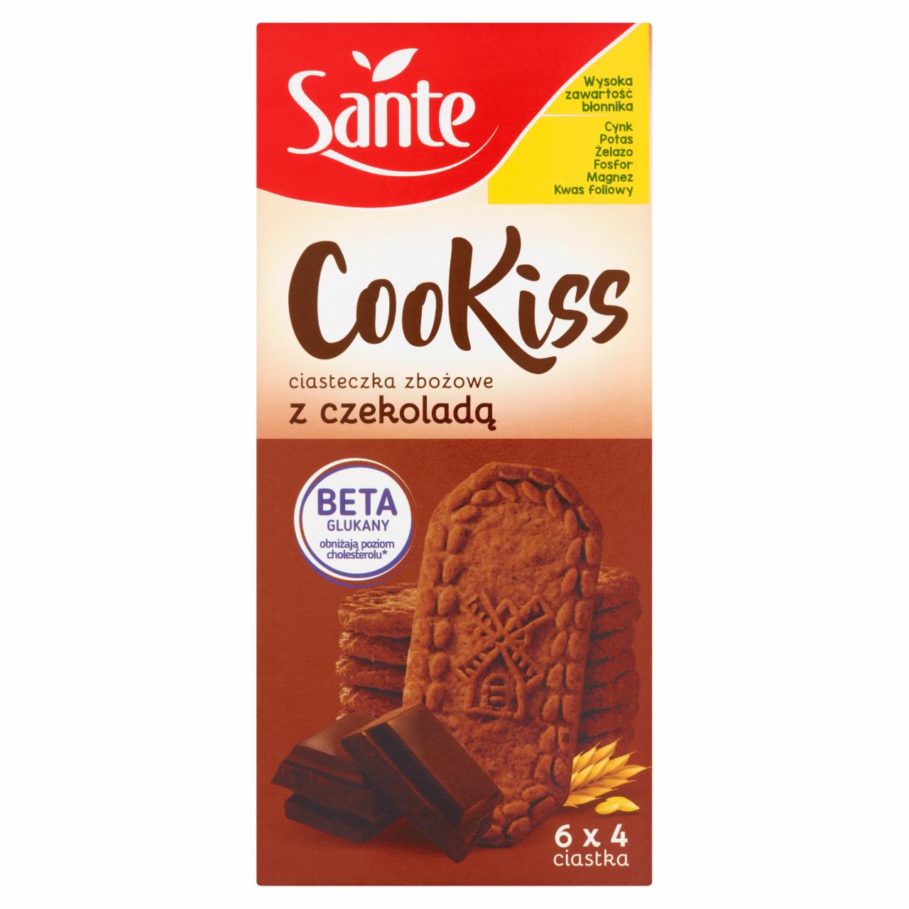 Zdjęcia - Sante Cookiss Ciasteczka zbożowe z czekoladą 300 g (6 x 50 g)