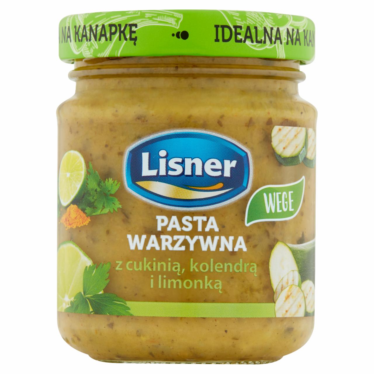 Zdjęcia - Lisner Pasta warzywna z cukinią kolendrą i limonką 110 g