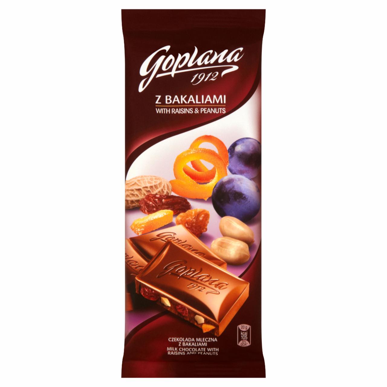 Zdjęcia - Goplana Z bakaliami Czekolada mleczna 100 g