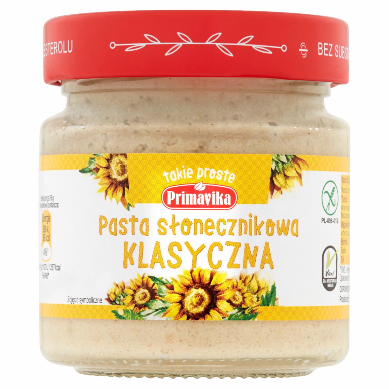 Zdjęcia - Primavika Pasta słonecznikowa klasyczna 160 g