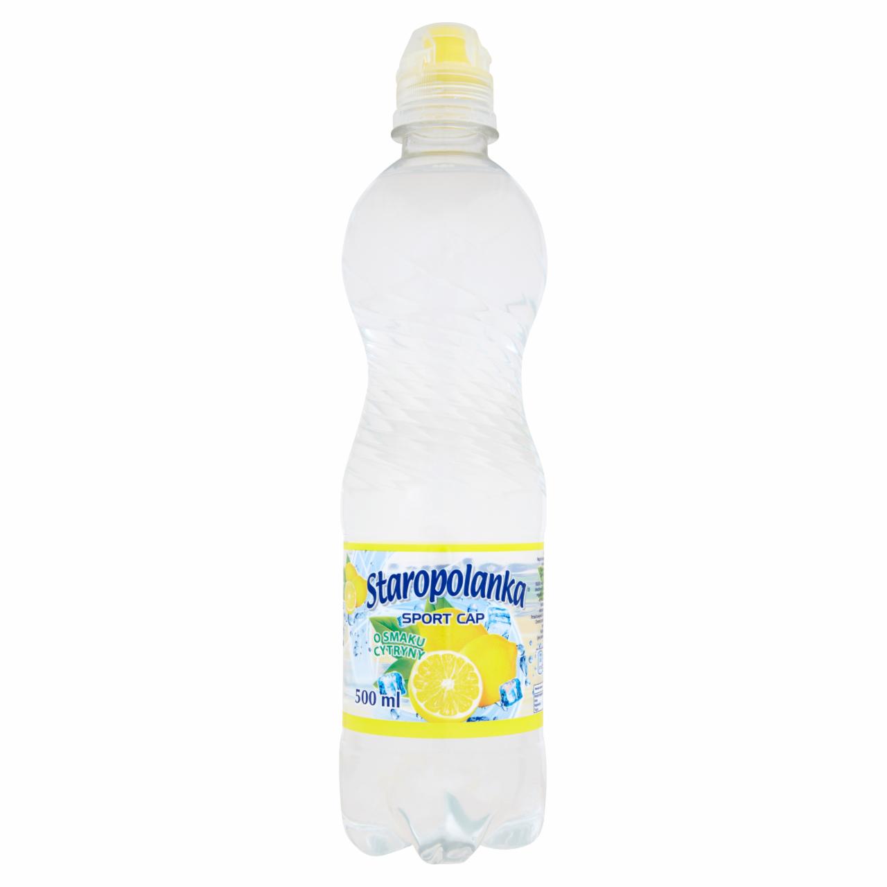 Zdjęcia - Staropolanka Sport Cap o smaku cytryny Napój niskogazowany 500 ml