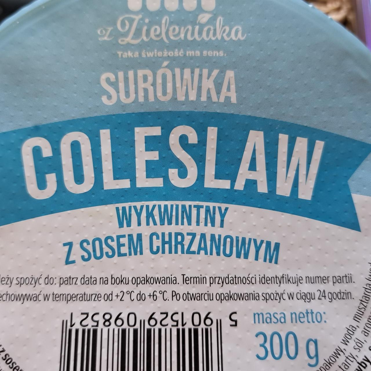 Zdjęcia - Surówka Coleslaw wykwintny z sosem chrzanowym Z Zieleniaka