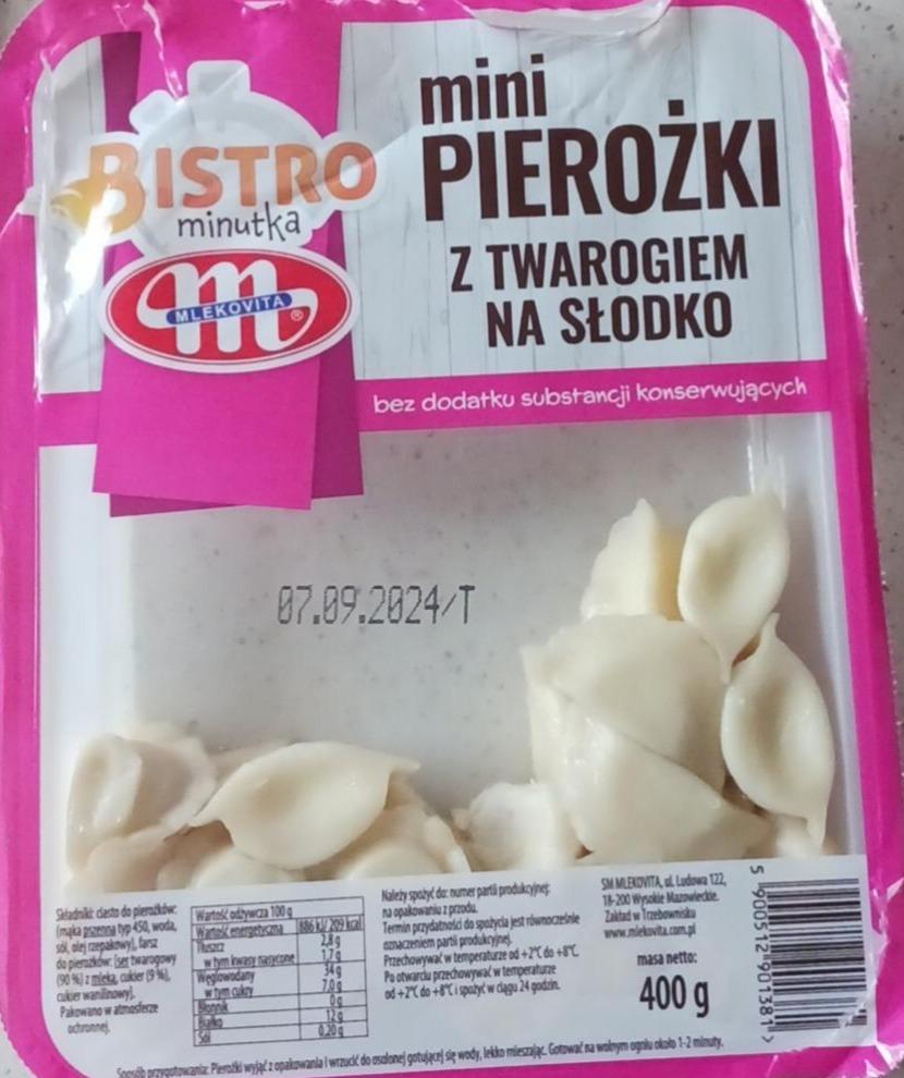 Zdjęcia - Mini pierożki z twarogiem na słodko Mlekovita