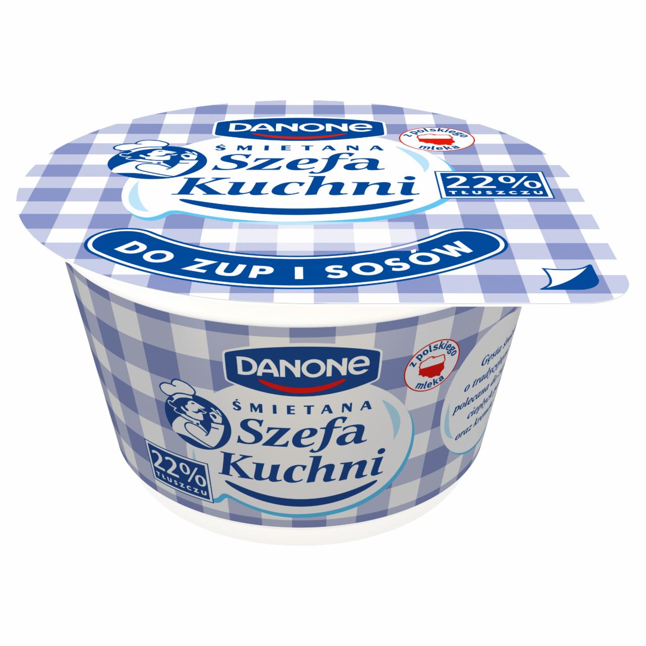 Zdjęcia - Danone Śmietana Szefa Kuchni 22% 180 g