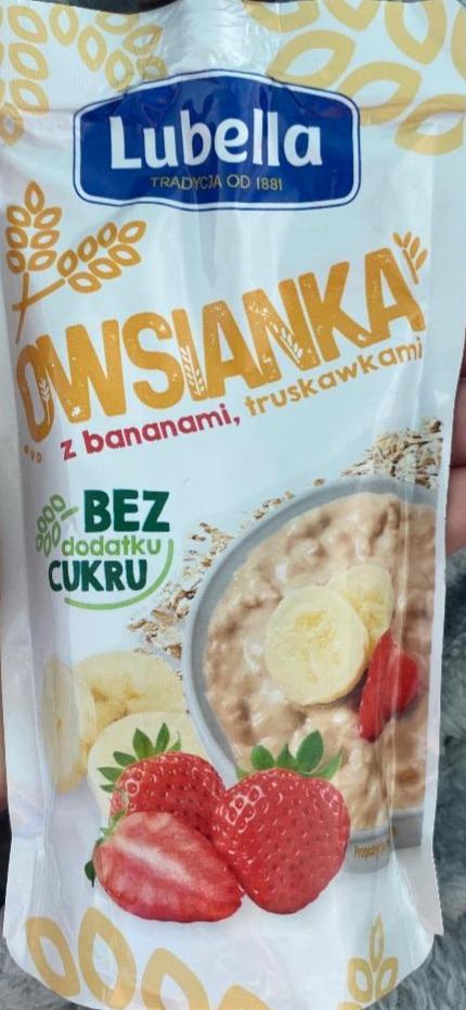 Zdjęcia - Owsianka z bananami truskawkami Lubella