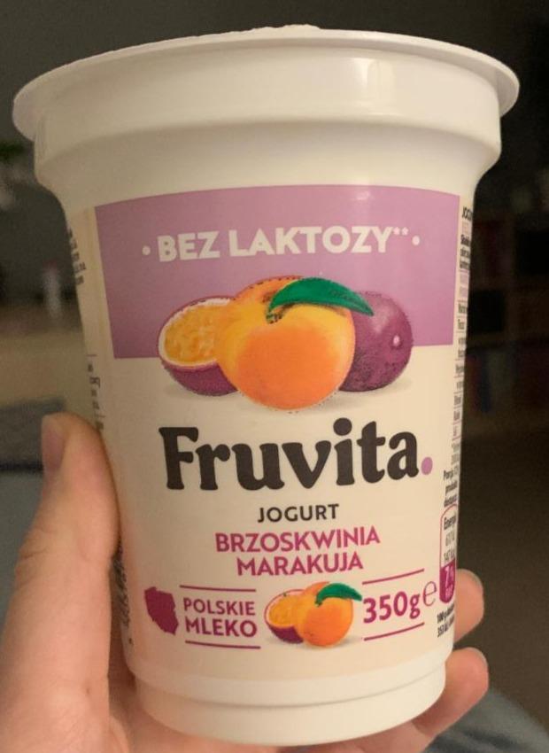 Zdjęcia - Jogurt brzoskwinia marakuja bez laktozy fruvita