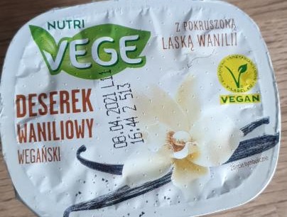 Zdjęcia - deserek waniliowy wegański lidl Nutri Vege