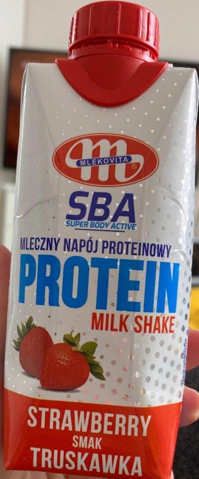 Zdjęcia - Super Body Active Mleczny napój proteinowy smak truskawka Mlekovita