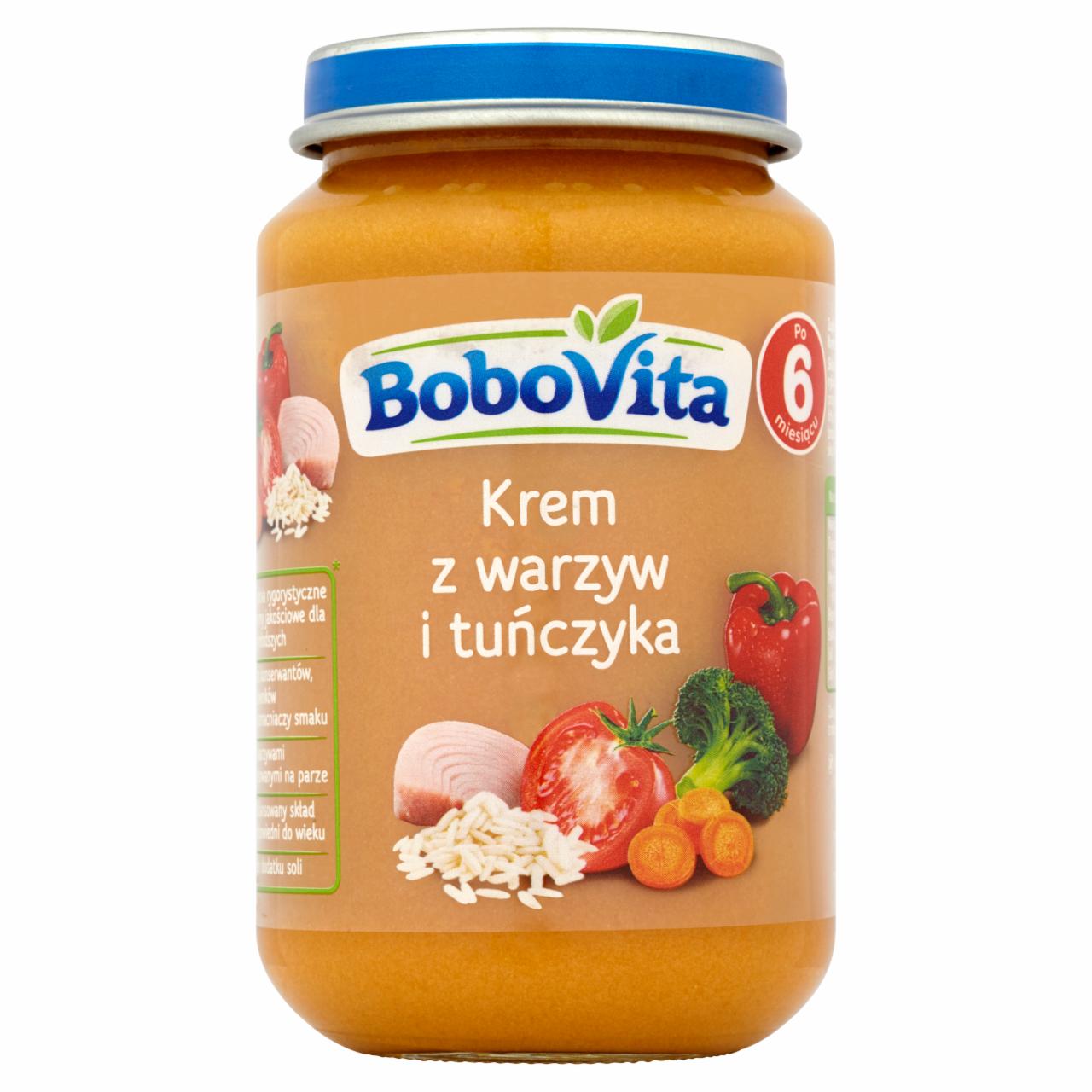 Zdjęcia - BoboVita Krem z warzyw i tuńczyka po 6 miesiącu 190 g